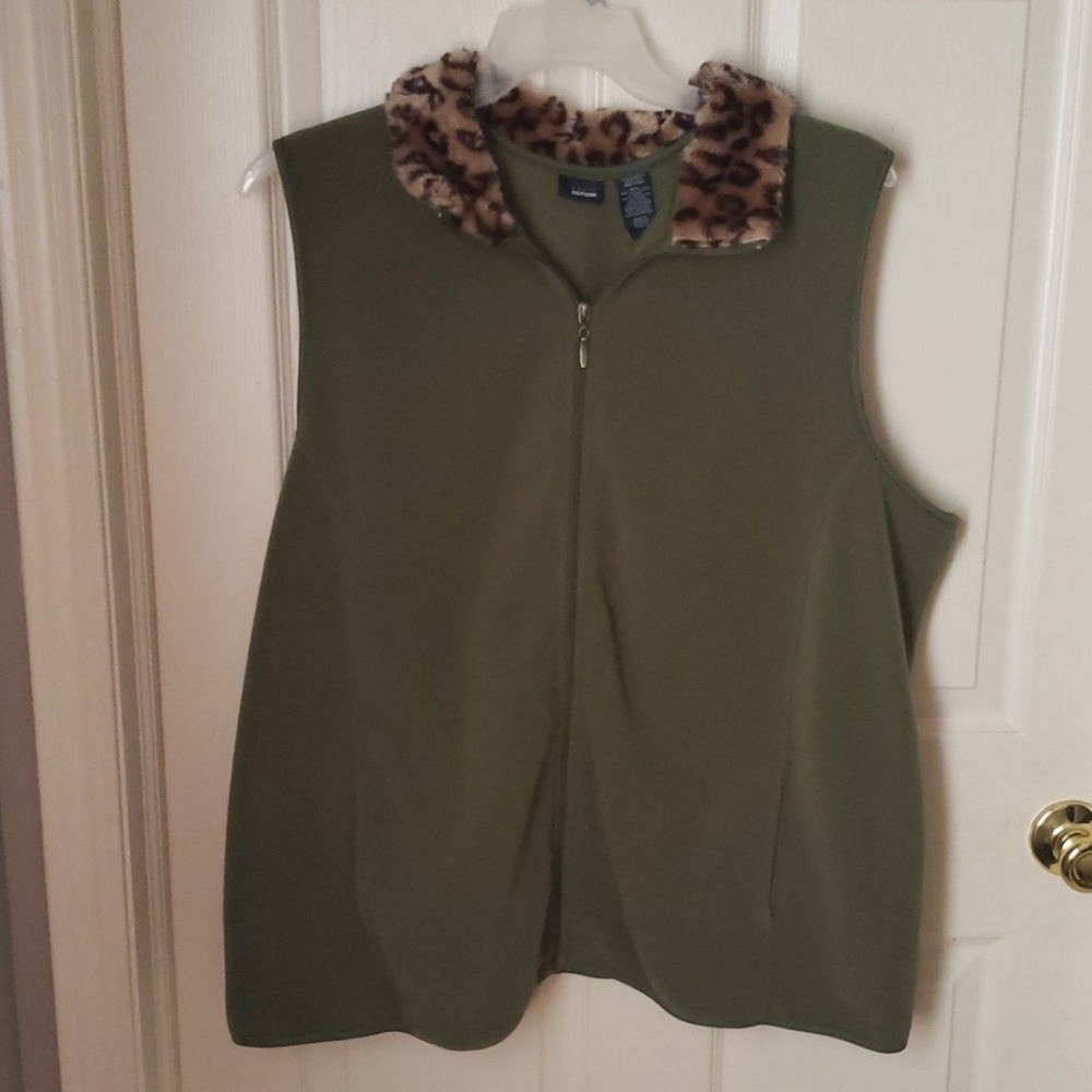 A fleece vest